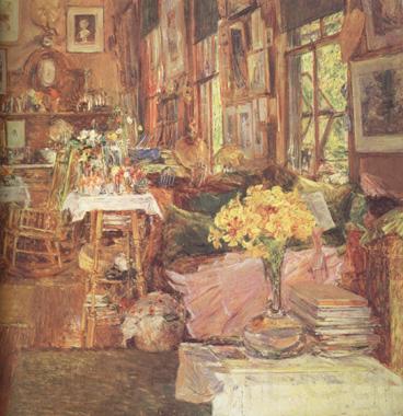 Childe Hassam The Room of Flowers (nn03) Norge oil painting art